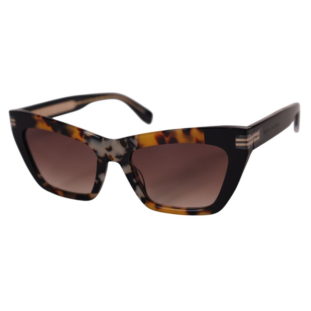 Marc Jacobs Rectangle Cat Eye Sunglasses - Havana / Brown Gradient - NWT - Picture 5 of 11